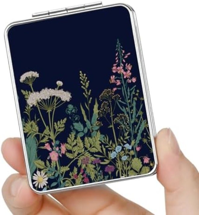 New store welfare Pocket Mirror, Small Travel Mirror with Magnification, Portable Double-Sided Magnifying Cosmetic Mirror for Daily - Image 3