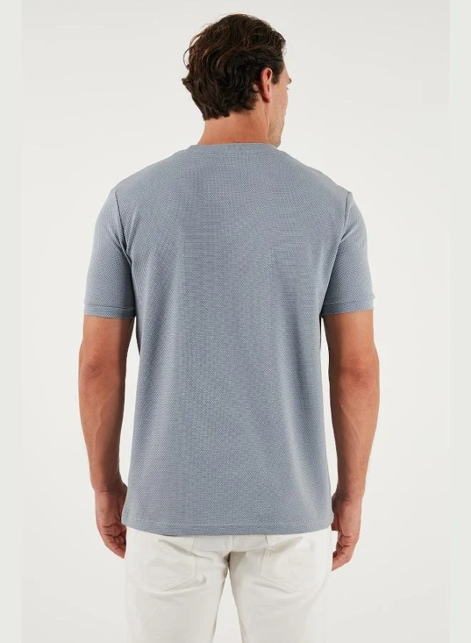 Buratti  Buratti Stretch Cotton Slim Fit Crew Neck T Shirt Men's T-Shirt 5902639 for Men | Best Price UAE