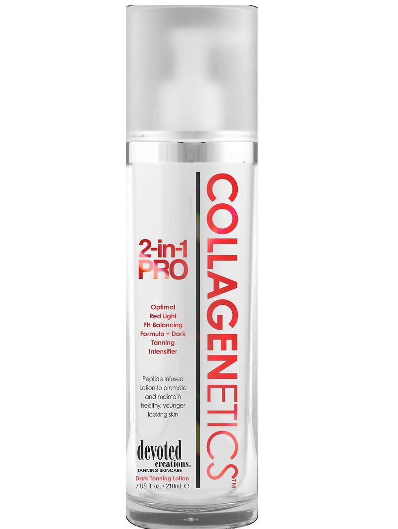 Devoted Creations Collagenetics 2 in 1 Pro Red Light Therapy Prep Lotion Tan Acc
