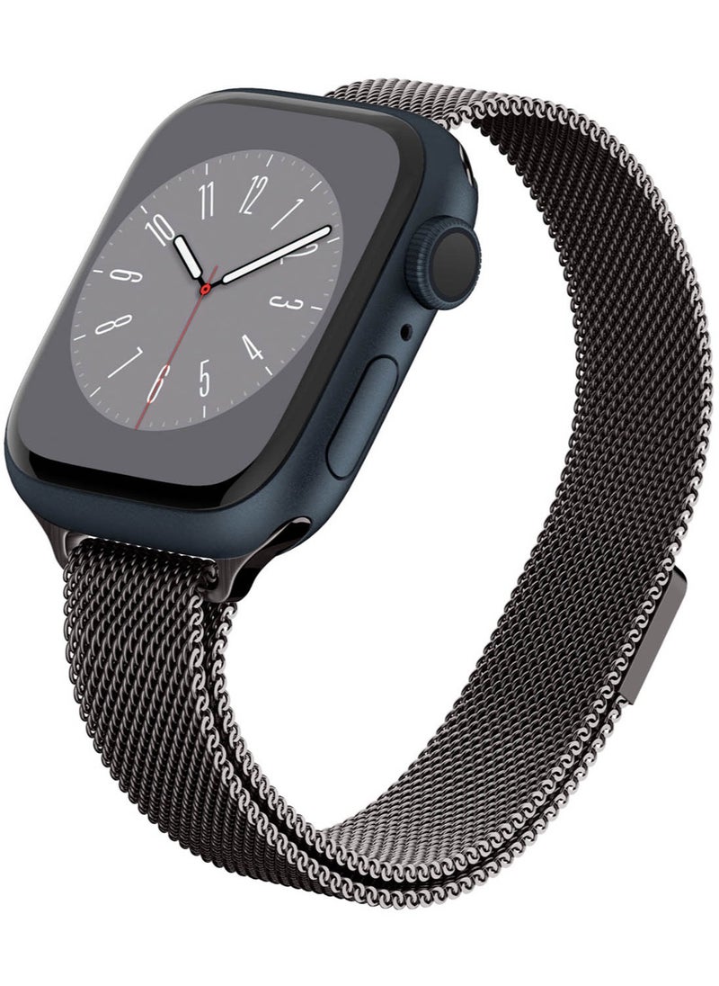 Spigen Metal Fit Band for Apple Watch Band Series 9/8/7 (41mm), Series SE2/6/SE/5/4 (40mm) and Series 3/2/1 (38mm) - Graphite  - Image 1