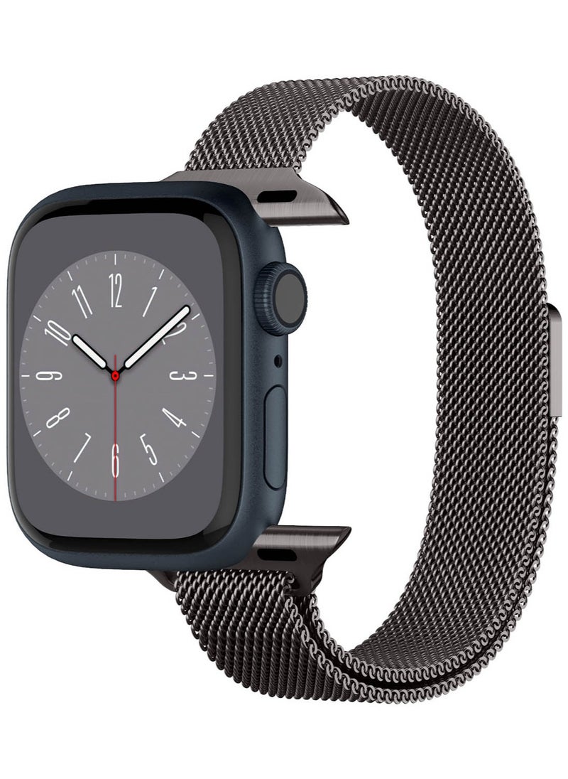 Spigen Metal Fit Band for Apple Watch Band Series 9/8/7 (41mm), Series SE2/6/SE/5/4 (40mm) and Series 3/2/1 (38mm) - Graphite  - Image 3