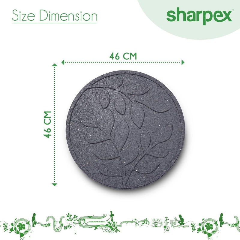 Sharpex Rubber Stepping Stones for Garden Leaves Grey Design Decorative Walkway for Outdoor Pathway, Lawn, Yard, Home, Landscaping Perfect Personalized Stepping Stones(1) - Image 3