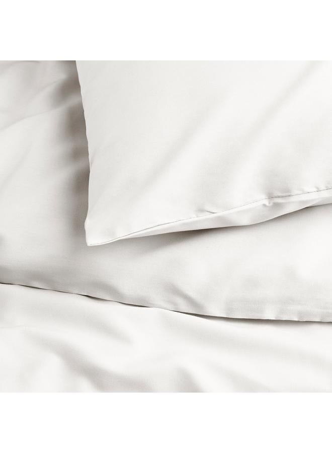 erorex Duvet cover and 2 pillowcases, white, 240x220/50x80 cm - Image 4