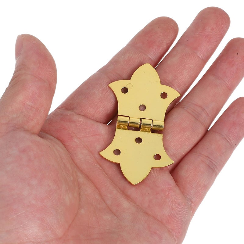 Vintage Antique Copper Butterfly Hinges 12pcs For Jewelry Box Cabinet Door Hardware - Image 5
