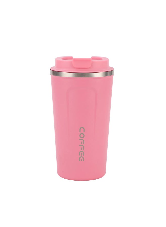 Marzo Pink style 1 304 Stainless Steel Vacuum Coffee Cup, Portable Outdoor Travel Mug With Insulated Sleeve, Business Thermos Cup, Customizable - Image 1