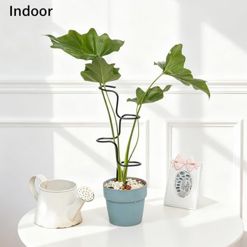 GOOOXIM 3PCS Indoor Plant Support Stakes - Sturdy Metal Trellis for Garden Flowers & Monstera, Durable & Easy to Use, Perfect for Small to Medium Indoor Plants, Ideal Gift for Plant Lovers! - Image 4