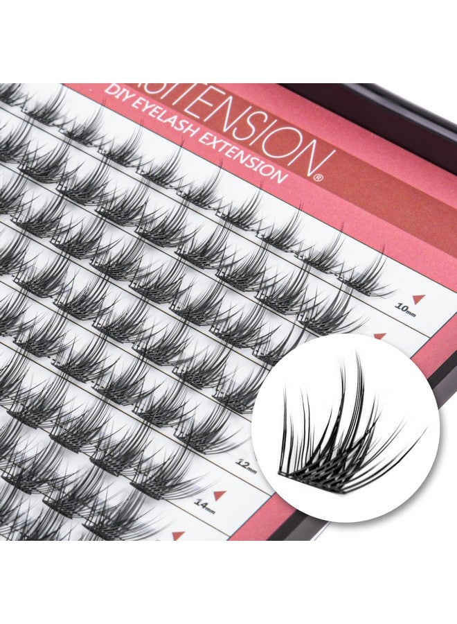 EASITENSION Diy Eyelash Extension Lash Clusters 120 Clusters False Eyelash 3D Effect Individual Natural Lashes Set At Home Eyelash Extension Kit Lashes Pack Sparkle Mixed - Image 1