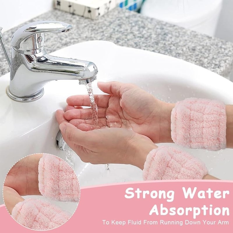 Meşeli Tekstil 2 Pieces Super Soft Towel Wrist Washing Band Sports Spa Bracelet  - Image 3
