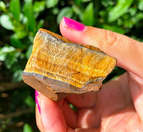 Zenkeeper 1Lb Natural Raw Tiger Eyes Crystal Stone, Rough Tiger Eye Gemstone, Gold Tiger Eyes Rocks for Crystal Healing Meditation Reiki Stone - Image 3