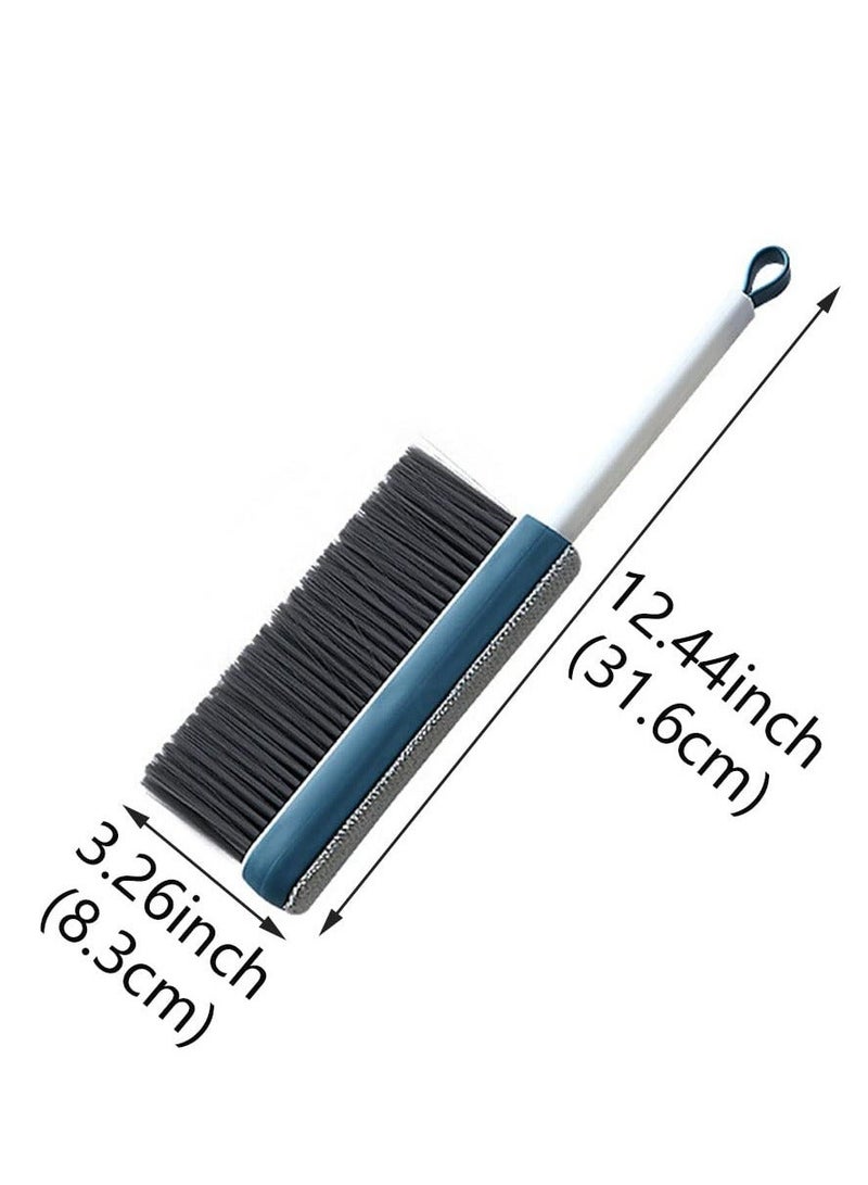Beauenty Hair Removal Dust Brush Portable Double sided Bed Brush Retractable Bed Cleaning Brush for Soft Clothes Desks Cars and Sofas Easy to Clean Save Time and Effort Strong Toughness - Image 1