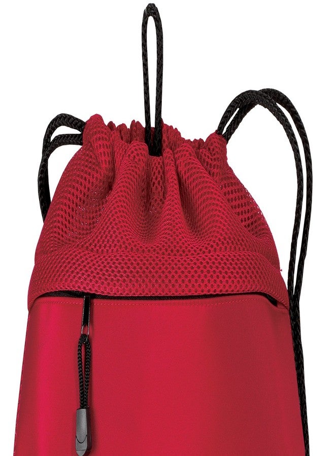 Broad Bay University of Kansas Drawstring Backpack Bag KU Jayhawks Cinch Pack - UNIQUE MESH & MICROFIBER - Image 4