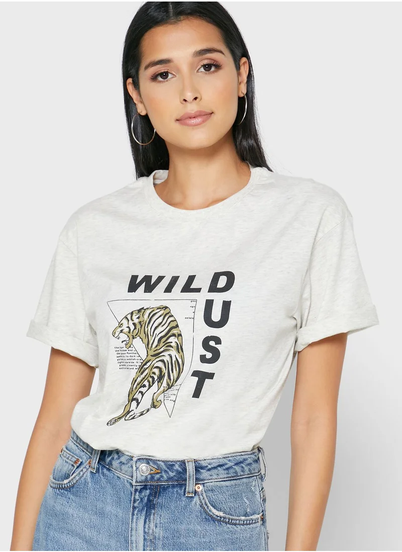 VERO MODA Graphic Crew Neck T-Shirt