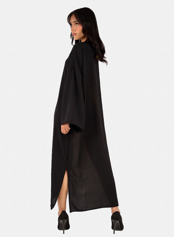 Clue Dual Tone V-Neck Dress - Image 3