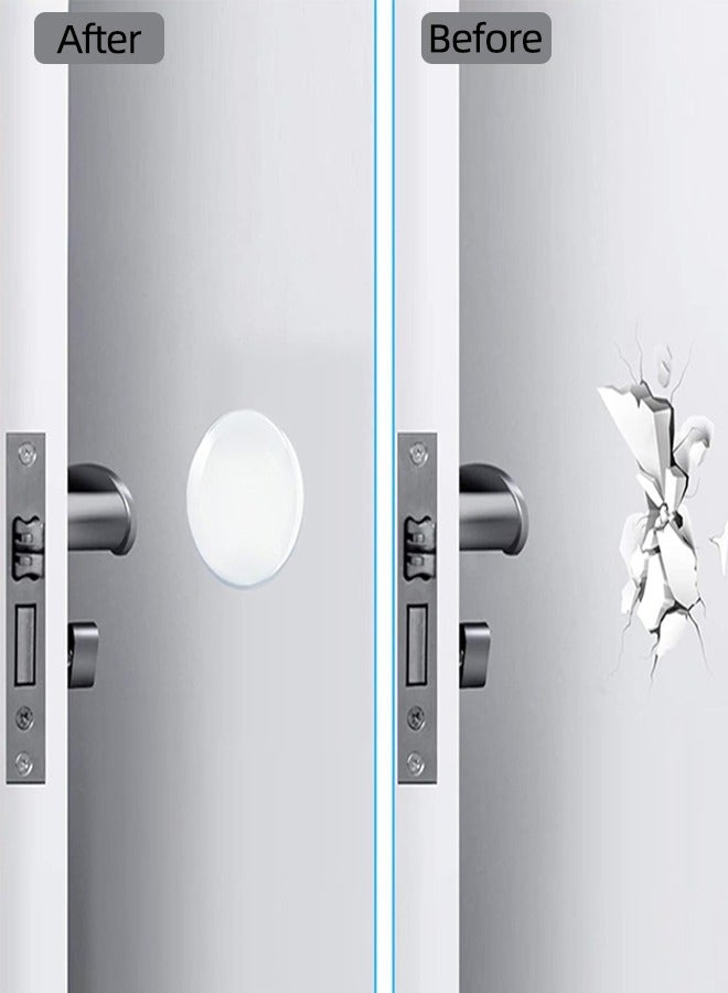 Round Door Stopper with Strong Self-Adhesive Backing, Reusable Silicone Wall Cabinet Door Protector, Noise Reduction, 6pcs - Image 3