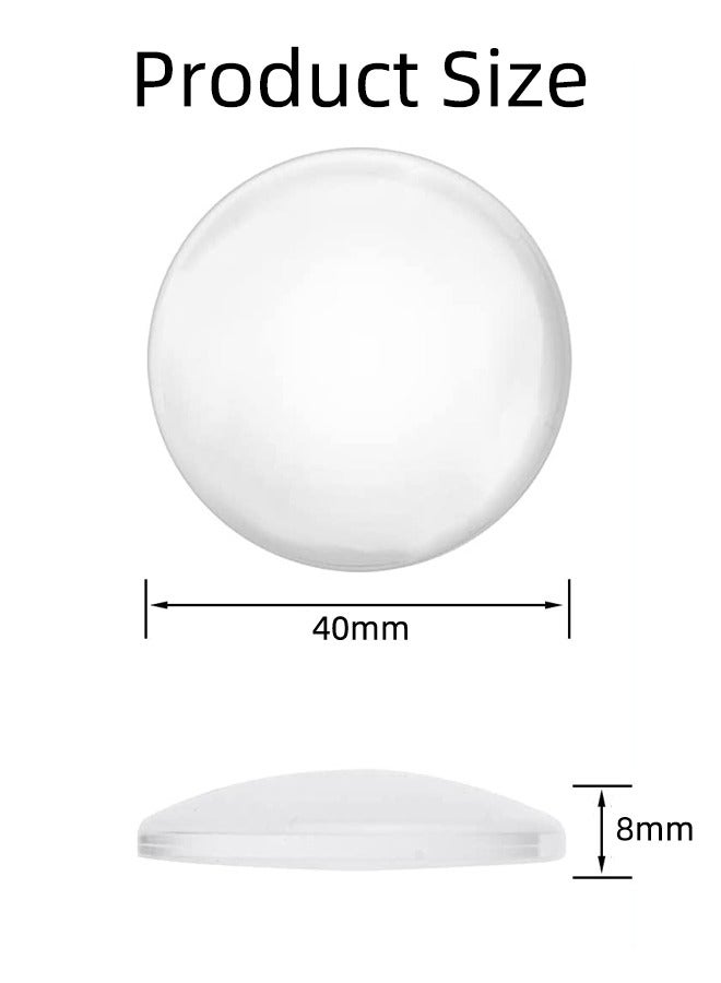 Round Door Stopper with Strong Self-Adhesive Backing, Reusable Silicone Wall Cabinet Door Protector, Noise Reduction, 6pcs - Image 5