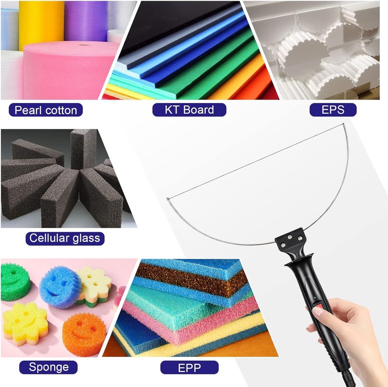 GOCHANGE 3 in 1 Foam Cutter Electric Styrofoam Cutting Tool, 100-240V / 18W Hot Knife Cutting Tool Foam with Electronic Adaptor for Small Cutting Project, DIY Craft, Foam Carving - Image 2