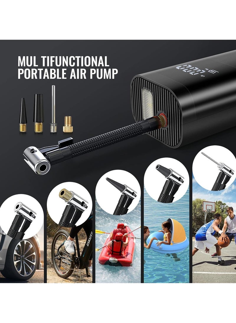 Air Compressor Tire Inflator Pump Car Portable 150 PSI Fast Inflation with LCD Dual Screen [Cordless & Strong Power] Electric Tire Pump for Car Tire For Car Bicycle Motorcycles Ball - Image 5