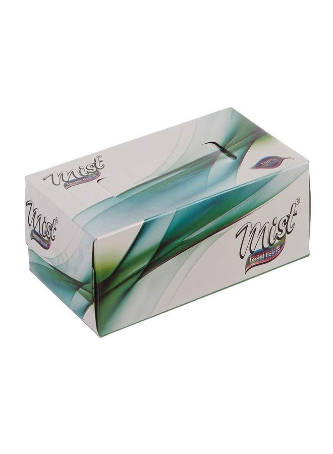 MDN Mist Ultra Soft White 2 Ply Face Tissue Napkin Paper - 100 Pulls (Pack of 6 Box) - Image 2