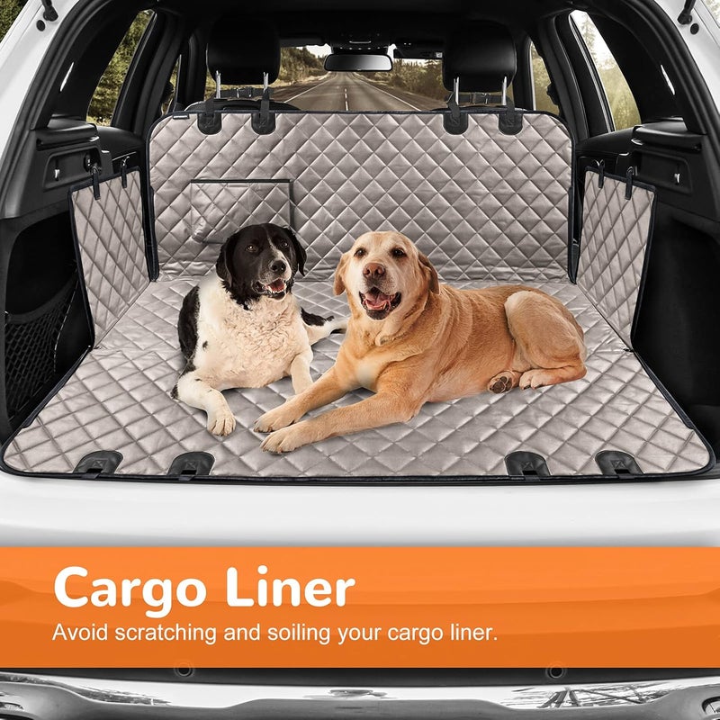 URPOWER Dog Car Seat Cover for Pets 100% Waterproof Seat Cover Hammock 600D Heavy Duty Scratch Proof Nonslip Durable Soft Back Seat Covers for Full Size Trucks - Image 4