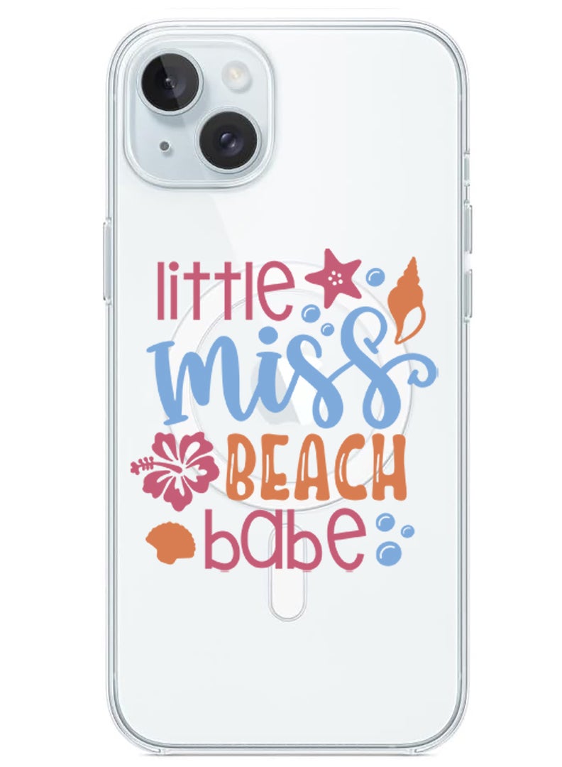 Theodor Magnetic Case for iPhone 15 6.1-inch Compatible with MagSafe Wireless Charging, Shockproof Phone Bumper Cover little miss beach babe copy - Image 1