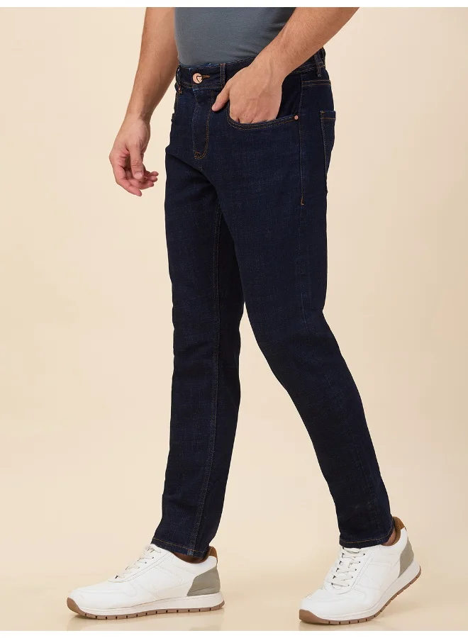 Being Human Mens Dark Tone Cropped Fit Denims