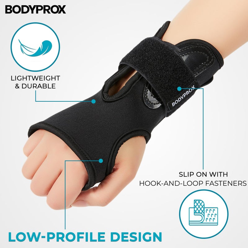 Bodyprox Wrist Guards (1 Pair) for Snowboarding, Skateboarding and Inline Skating, Sports Protection Wrist Guard (Small) - Image 2