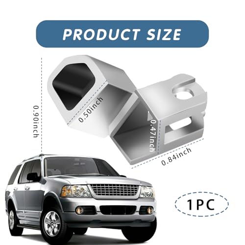 ijuicy Shift Indicator Cable Bracket 83244 Metal Shift Indicator Bracket Compatible with Select Ford Lincoln Mercury Models Silver - Image 3