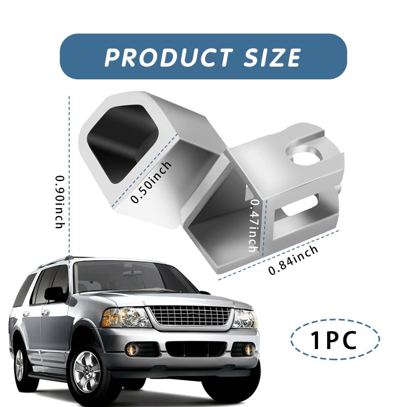 ijuicy Shift Indicator Cable Bracket 83244 Metal Shift Indicator Bracket Compatible with Select Ford Lincoln Mercury Models Silver - Image 4