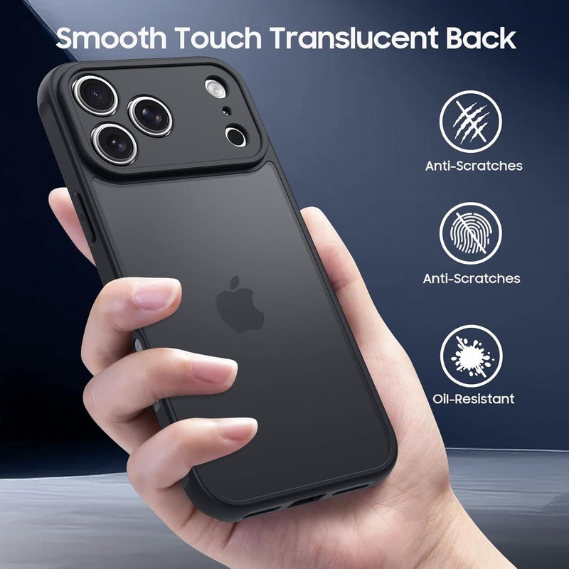 Demark Matte Case for iPhone 17 Pro Max,Frosted Translucent Back Phone Cover,Shockproof Drop Protection Cover for iPhone 17 Pro Max Case (iphone 17 Pro Max) - Image 2