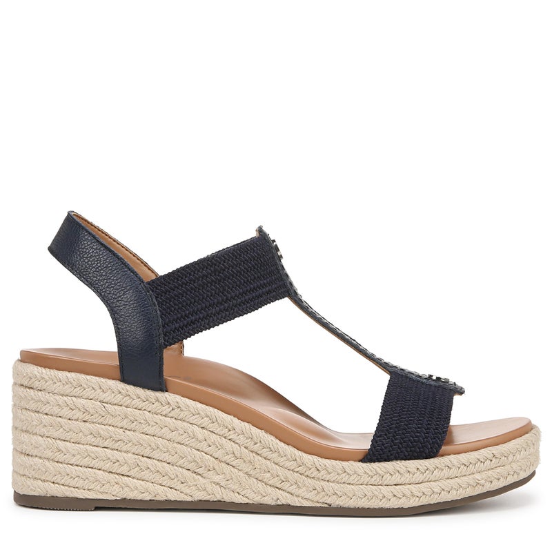 VIONIC Women's Sandal Calera Ankle Straps Navy Leather 12 Wide - Image 4