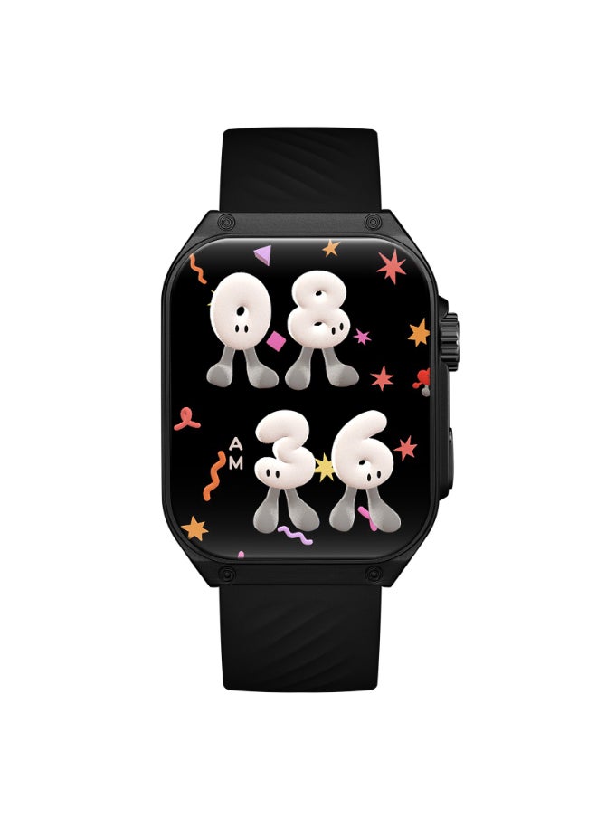 Unisex Leather & Silicone Smart Watch KCRV10-XSBBB - 36 mm