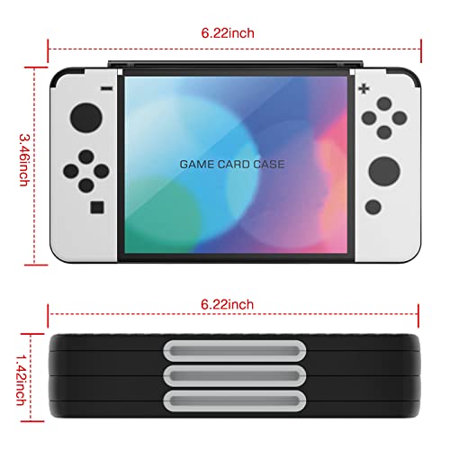 HEIYING Switch Game Card Case for Nintendo Switch 2 / OLED / Lite,Customized Pattern Portable Switch Game Holder with 72 Game Card Slots and 24 Micro SD Cards Slots - Image 5