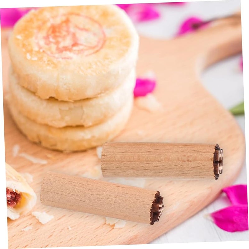 4 Pcs Moon Cake Press Molds Baking Stamps Safe Easy Clean Craft Decor - Image 3