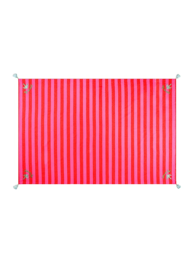 Nilüfer Pink - Red Tablecloth 160x240 cm.