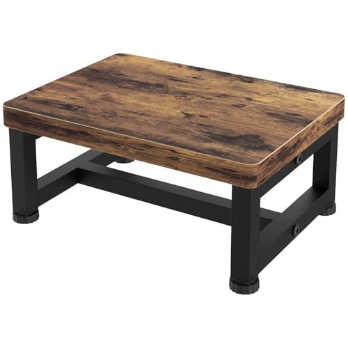 Dantawood Step Stools for Adults Kids, Anti-Slip Bed Steps Stool for High Beds, Foot Stool One Step Stool for Kitchen Bathroom Bedroom- Rustic Brown - Image 2