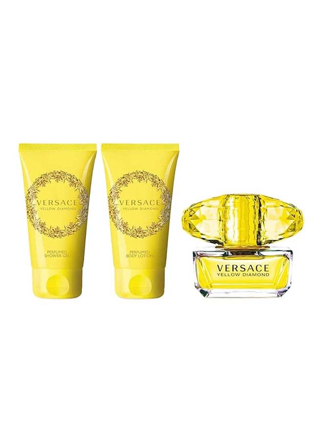 VERSACE Yellow Diamond EDT Natural Spray Gift Set 90ml - Image 3