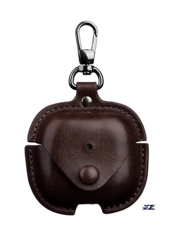 Case Compatible with AirPods 4 2024 – PU Leather with Keyring Included, Anti-Scratch Protective Case Cover for AirPods 4 2024