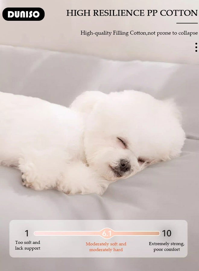 DUNISO Dog Crate Mats,Soft Kennel Pads Washable with Anti-Slip Bottom,Dog Kennel Pads for Sleeping,Pets Mattress Cat Dog Beds - Image 2