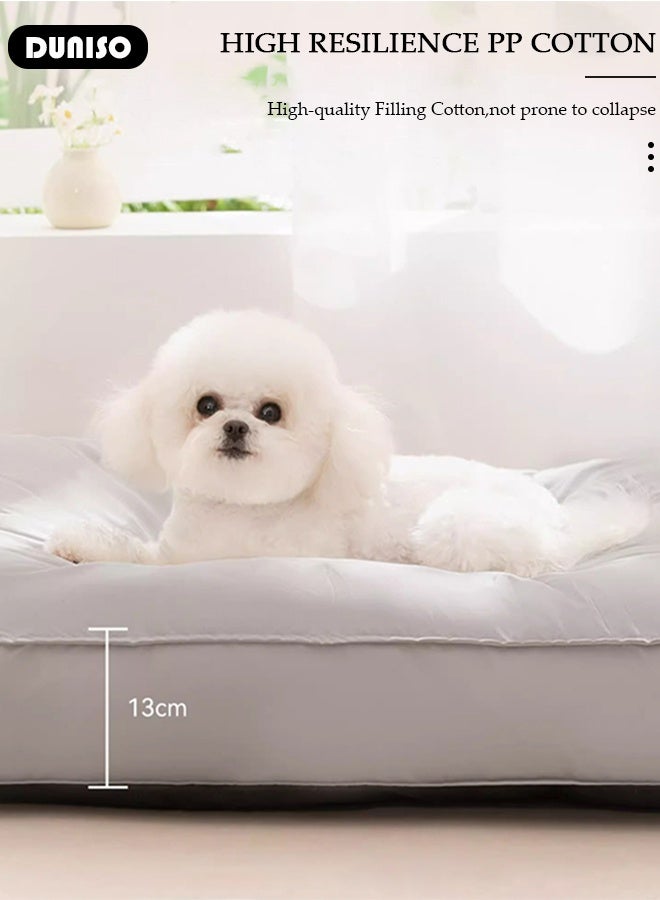 DUNISO Dog Crate Mats,Soft Kennel Pads Washable with Anti-Slip Bottom,Dog Kennel Pads for Sleeping,Pets Mattress Cat Dog Beds - Image 5