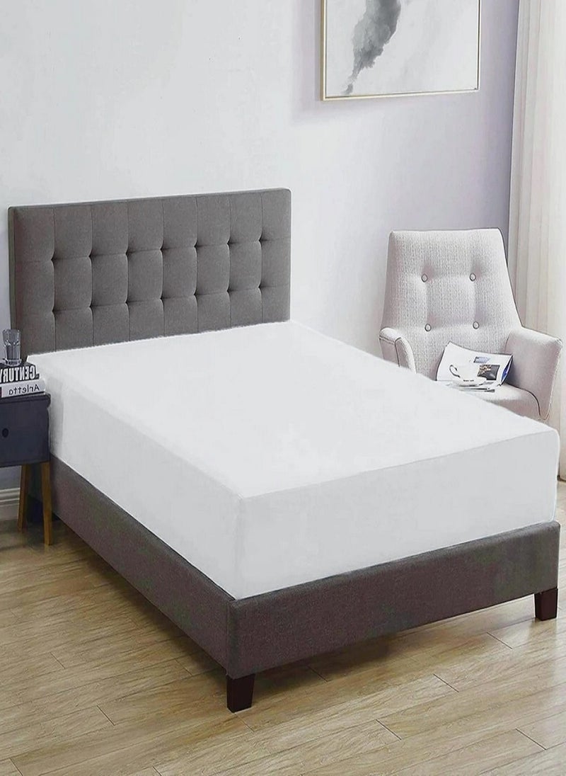 Blueberry Waterproof Terry Towel Mattress Protector Ultra-Soft Mattress Cover 150X200+25cm  - Image 1