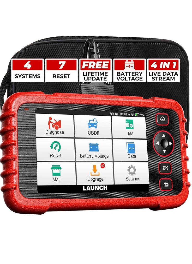 Launch - LAUNCH CRP123X V2.0 OBD2 Scanner 2024 Version, ABS SRS Engine Transmission Car DiagnosticTool, 7 Service Functions, Battery Test, Lifetime Free Update - Image 1