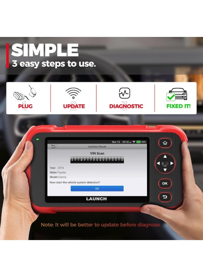 LAUNCH OBD2 Scanner CRP123I V3.0, 2026 Lifetime Free WiFi Update Scan Tool - Image 5