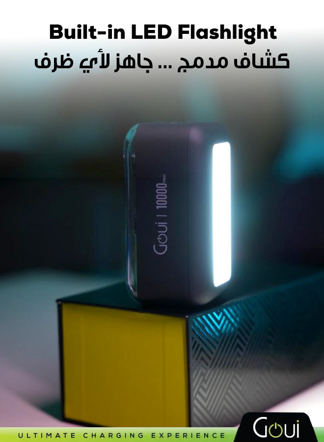 جوي البنك الطاقة فلاش 10,000mAh شاحن محمول - شحن جهازين في وقت واحد، تقنية Qualcomm Quick Charge 3.0، تقنية Power Delivery PD، شاشة رقمية، ومصباح فلاش LED 10000 mAh - Image 4