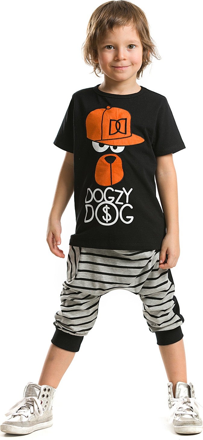 Mshb&G Dd Hiphop Boy T-shirt Capri Shorts Set  - Image 1