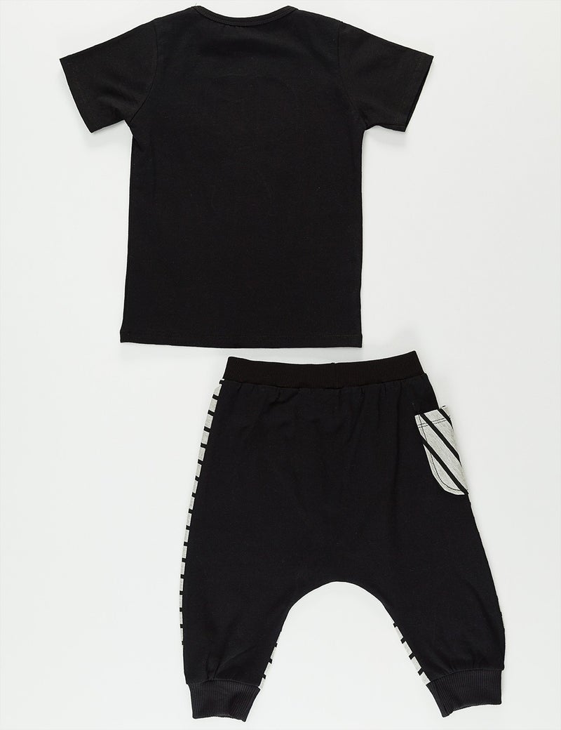 Mshb&G Dd Hiphop Boy T-shirt Capri Shorts Set  - Image 5