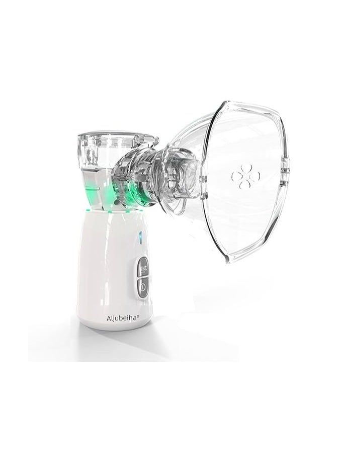 Generic - Aljubeiha Electronic Mesh ultrasonic steamer Inhaler with 2 Face Masks of dulbt and child and 2 Batteries - Image 1