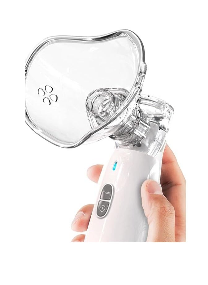 Generic - Aljubeiha Electronic Mesh ultrasonic steamer Inhaler with 2 Face Masks of dulbt and child and 2 Batteries - Image 1