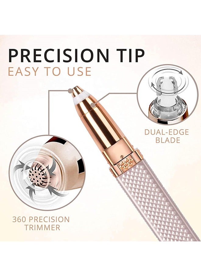 Facial Hair Removal for Women, 2 In 1 Eyebrow Epilator Eyebrow Trimmer Body Hair Groomers Electric Hair Remover for Eye Brows Hair Removal Lip Hair Shaver Facial Hair Removal - Image 3