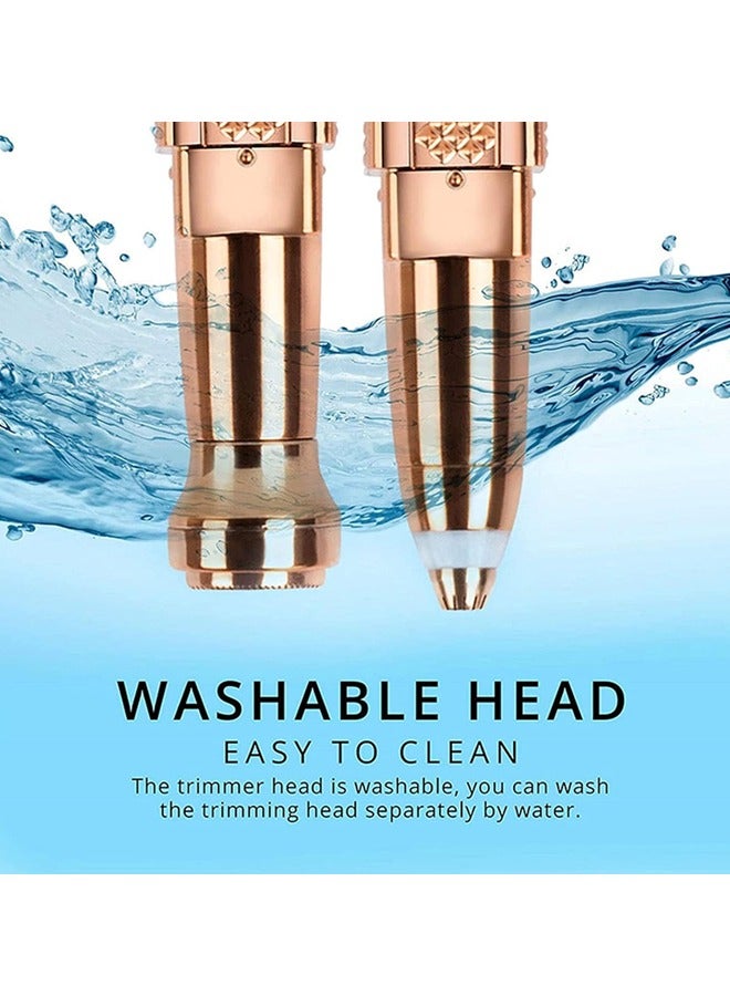 Facial Hair Removal for Women, 2 In 1 Eyebrow Epilator Eyebrow Trimmer Body Hair Groomers Electric Hair Remover for Eye Brows Hair Removal Lip Hair Shaver Facial Hair Removal - Image 4