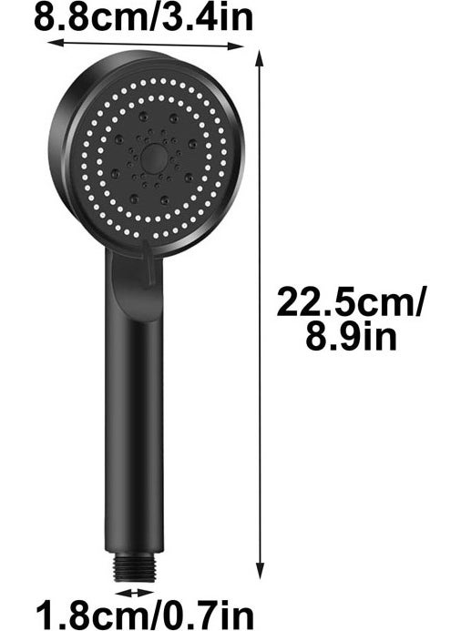 Berev Shower Head Black 5 Function Slim Shower Head - pzsku/ZB5B5B91C18608013292CZ/45/_/1728062590/586a07ac-f7f7-4a91-867f-4e0029590010